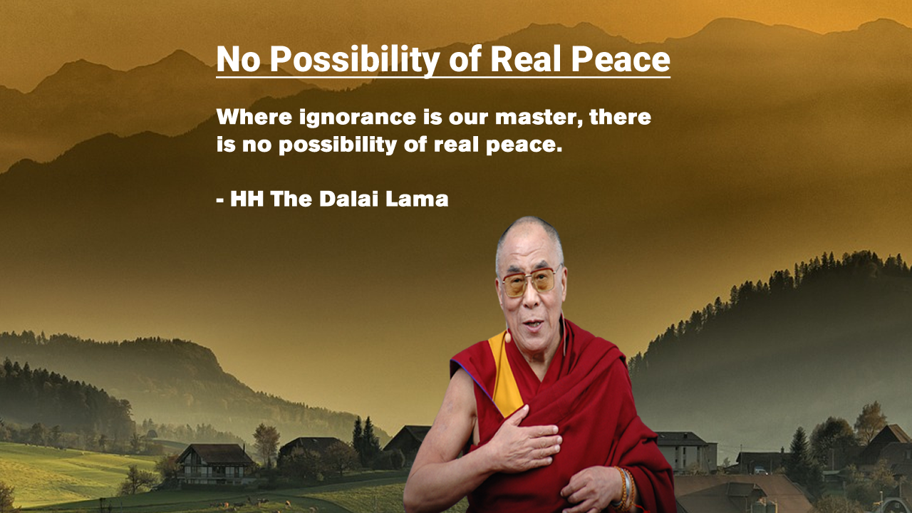 No possibility of real peace