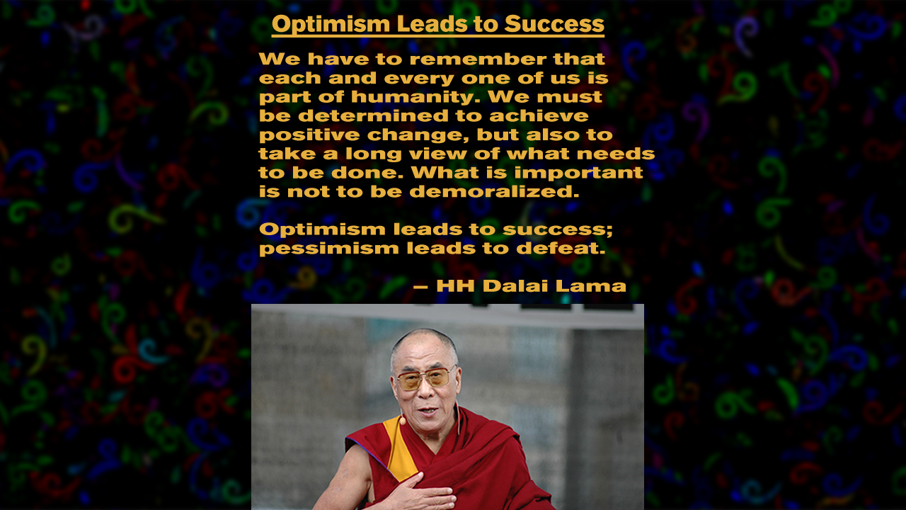 optimism leads to success